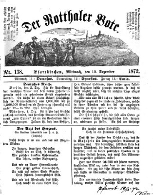 Rottaler Bote Dienstag 10. Dezember 1872