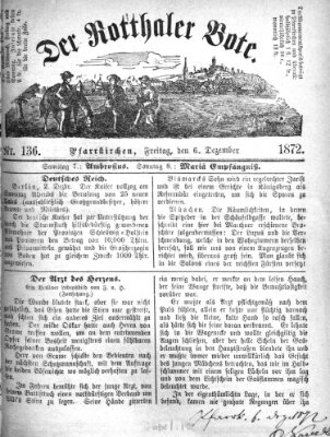 Rottaler Bote Freitag 6. Dezember 1872