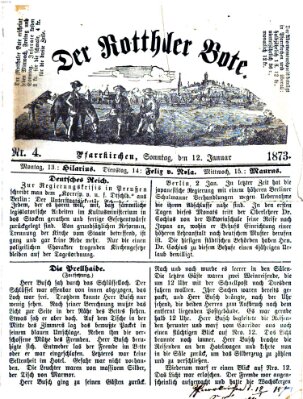 Rottaler Bote Sonntag 12. Januar 1873