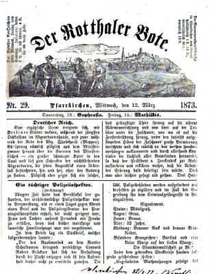 Rottaler Bote Mittwoch 12. März 1873