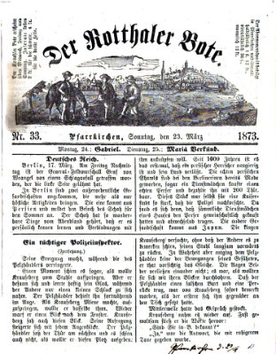 Rottaler Bote Sonntag 23. März 1873