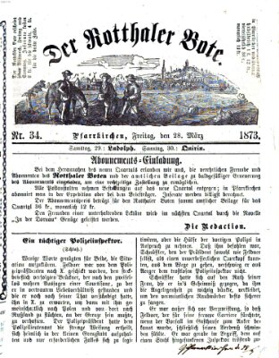 Rottaler Bote Freitag 28. März 1873