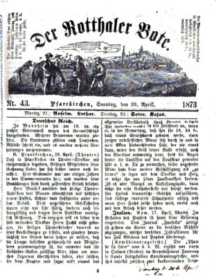 Rottaler Bote Sonntag 20. April 1873