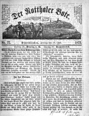 Rottaler Bote Freitag 18. Juli 1873