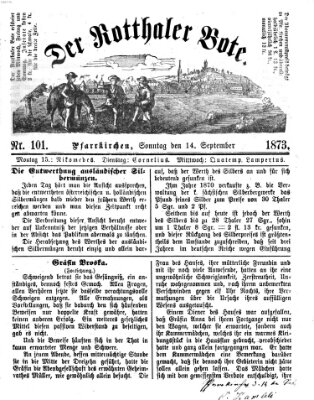 Rottaler Bote Sonntag 14. September 1873