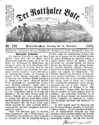 Rottaler Bote Sonntag 23. November 1873