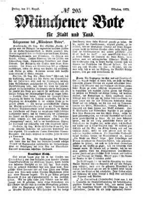 Münchener Bote für Stadt und Land Freitag 30. August 1872