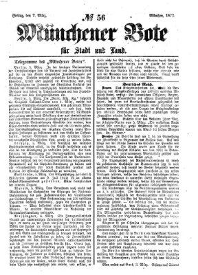 Münchener Bote für Stadt und Land Freitag 7. März 1873