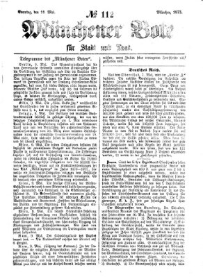 Münchener Bote für Stadt und Land Sonntag 11. Mai 1873