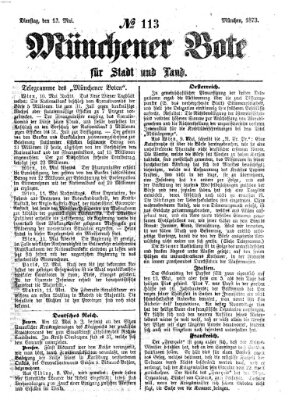 Münchener Bote für Stadt und Land Dienstag 13. Mai 1873