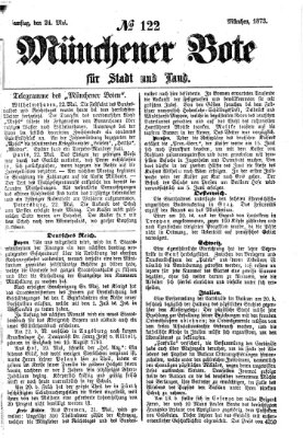 Münchener Bote für Stadt und Land Samstag 24. Mai 1873