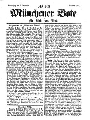 Münchener Bote für Stadt und Land Donnerstag 4. September 1873