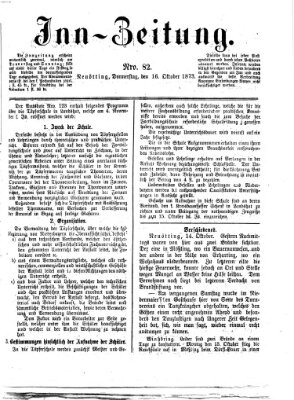 Inn-Zeitung Donnerstag 16. Oktober 1873