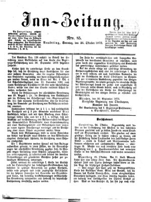 Inn-Zeitung Sonntag 26. Oktober 1873