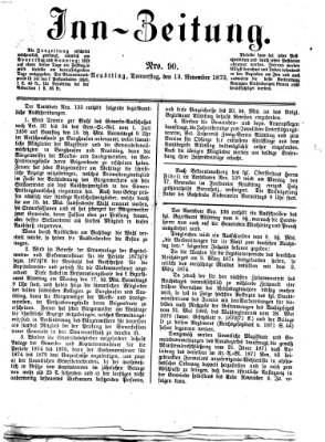 Inn-Zeitung Donnerstag 13. November 1873