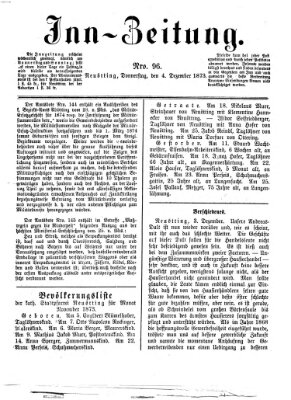 Inn-Zeitung Donnerstag 4. Dezember 1873