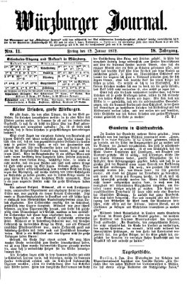 Würzburger Journal Freitag 12. Januar 1872