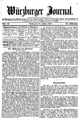 Würzburger Journal Dienstag 16. Januar 1872