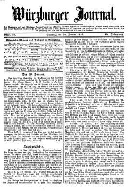 Würzburger Journal Samstag 20. Januar 1872