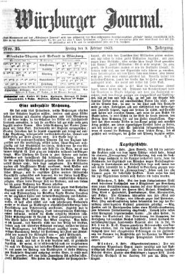 Würzburger Journal Freitag 9. Februar 1872