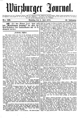 Würzburger Journal Samstag 5. Juli 1873