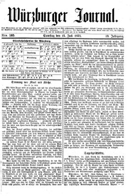 Würzburger Journal Samstag 12. Juli 1873