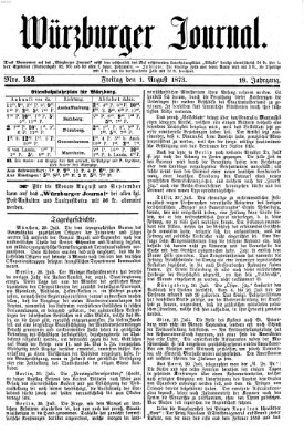 Würzburger Journal Freitag 1. August 1873