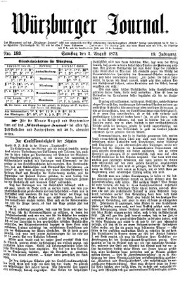 Würzburger Journal Samstag 2. August 1873