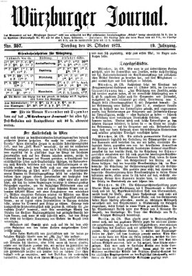 Würzburger Journal Dienstag 28. Oktober 1873