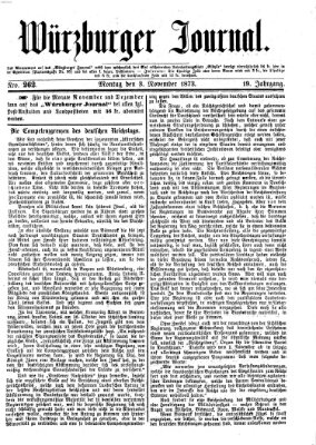 Würzburger Journal Montag 3. November 1873