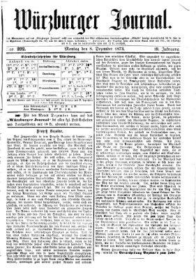 Würzburger Journal Montag 8. Dezember 1873