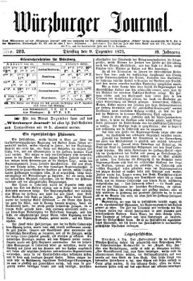 Würzburger Journal Dienstag 9. Dezember 1873