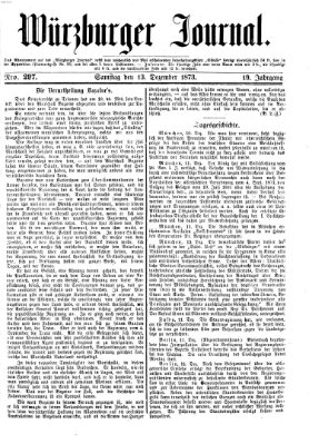 Würzburger Journal Samstag 13. Dezember 1873