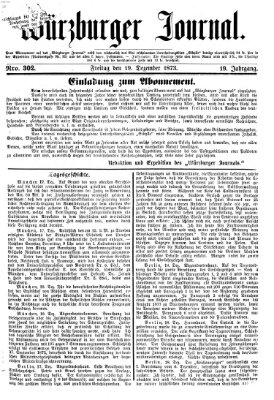 Würzburger Journal Freitag 19. Dezember 1873