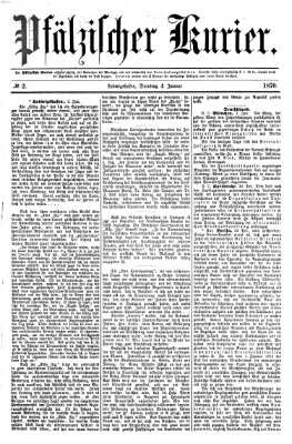 Pfälzischer Kurier Dienstag 4. Januar 1870