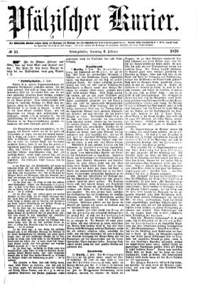 Pfälzischer Kurier Sonntag 6. Februar 1870