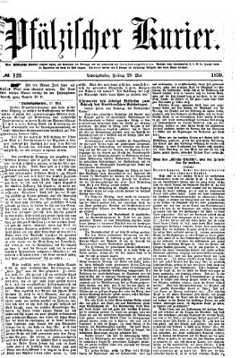 Pfälzischer Kurier Samstag 28. Mai 1870