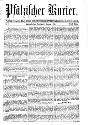 Pfälzischer Kurier Dienstag 9. Januar 1872