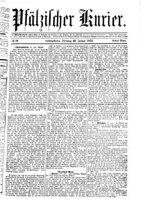 Pfälzischer Kurier Dienstag 23. Januar 1872