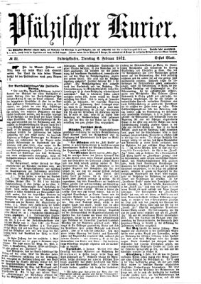 Pfälzischer Kurier Dienstag 6. Februar 1872