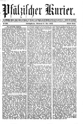 Pfälzischer Kurier Mittwoch 8. Mai 1872