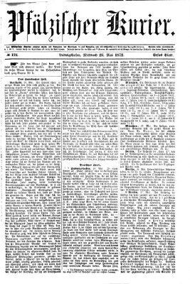 Pfälzischer Kurier Mittwoch 29. Mai 1872