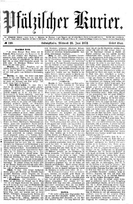 Pfälzischer Kurier Mittwoch 26. Juni 1872