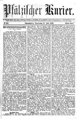 Pfälzischer Kurier Donnerstag 11. Juli 1872