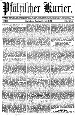 Pfälzischer Kurier Samstag 20. Juli 1872