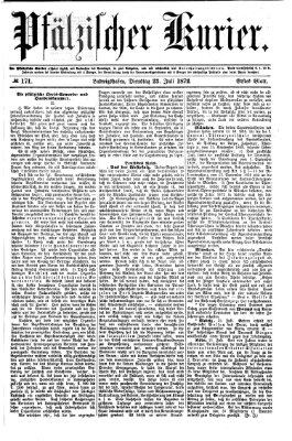 Pfälzischer Kurier Dienstag 23. Juli 1872