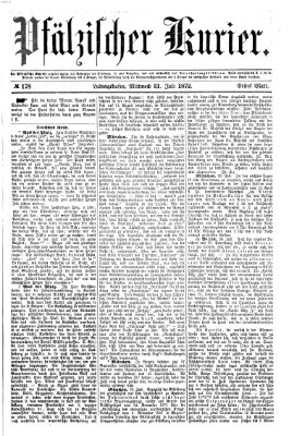 Pfälzischer Kurier Mittwoch 31. Juli 1872