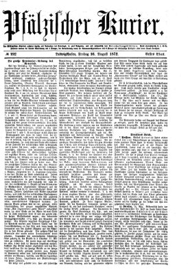 Pfälzischer Kurier Freitag 16. August 1872