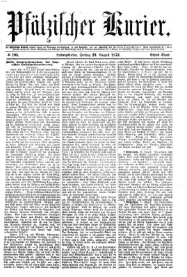 Pfälzischer Kurier Freitag 23. August 1872