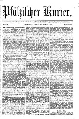 Pfälzischer Kurier Samstag 12. Oktober 1872